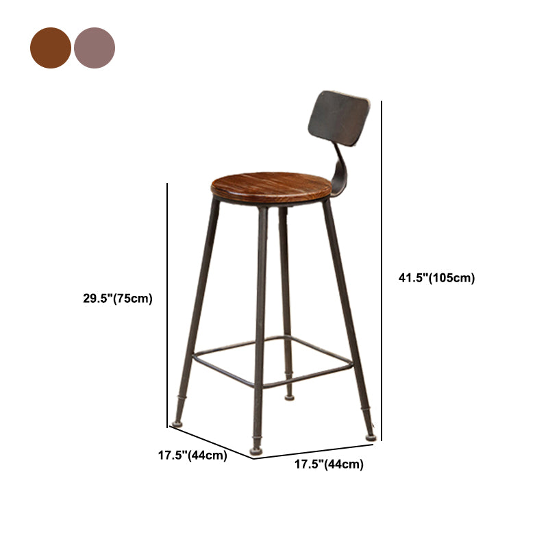 Industrial Rectangle Bar Stool and Table Set 1/2/7 Pieces Indoor Wood Pub Dining Set