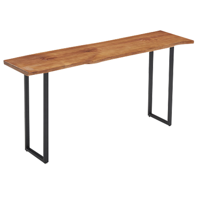 Industrial Solid Wood Bar Table Set 1/2/4/7 Pieces Counter Table with Backless Stools