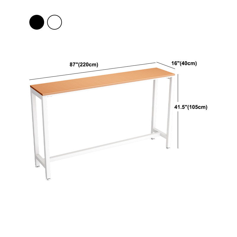 Outdoor 1/2/4/5 Pieces Counter Set Rectangle Industrial Metal Bar Pub Table Set