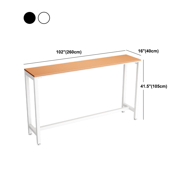 Outdoor 1/2/4/5 Pieces Counter Set Rectangle Industrial Metal Bar Pub Table Set
