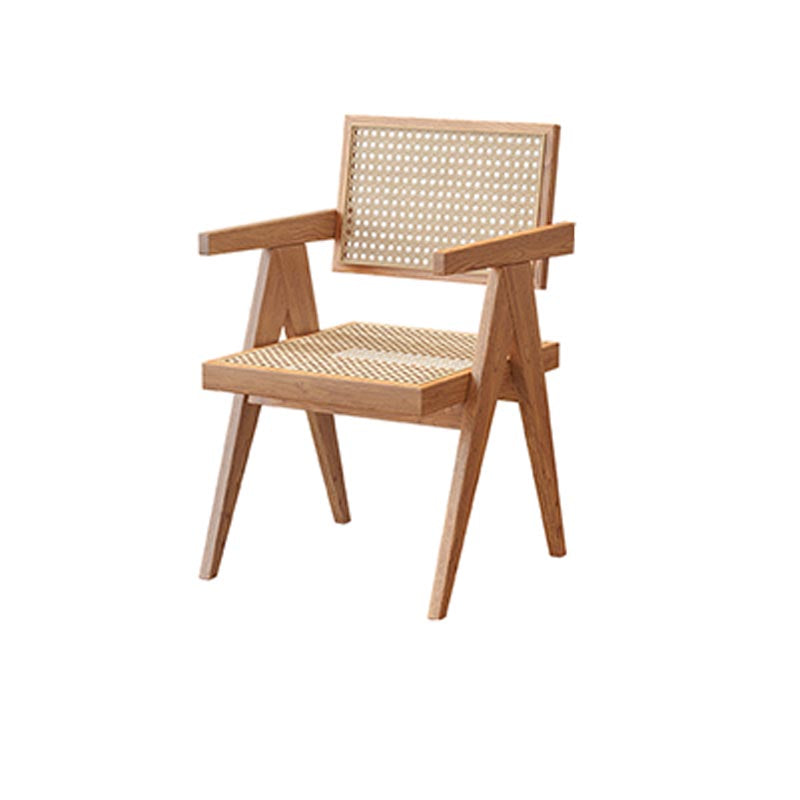 Rectangle 1/2/5/7 Pieces Dining Set Acrylic Base Dining Furniture in Natural