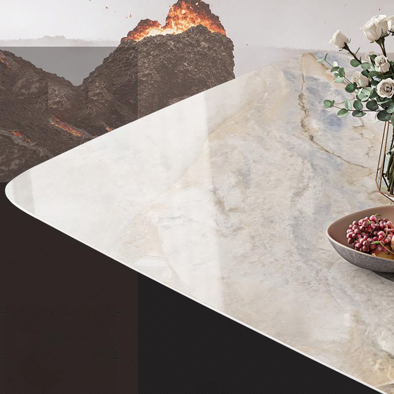 Glam Dining Table Set 1/2/5/7 Pcs Rectangle Dining Table with Upholstered Chairs