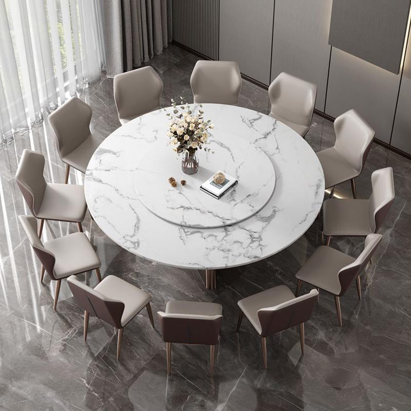 Modern Dining Set Stone 1/4/9 Pieces Dining Turntable Furniture for Home