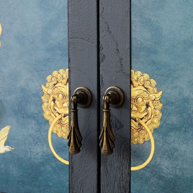 11.8" D Solid Wood Storage Chest Traditional Combo Dresser with Drawers and Doors