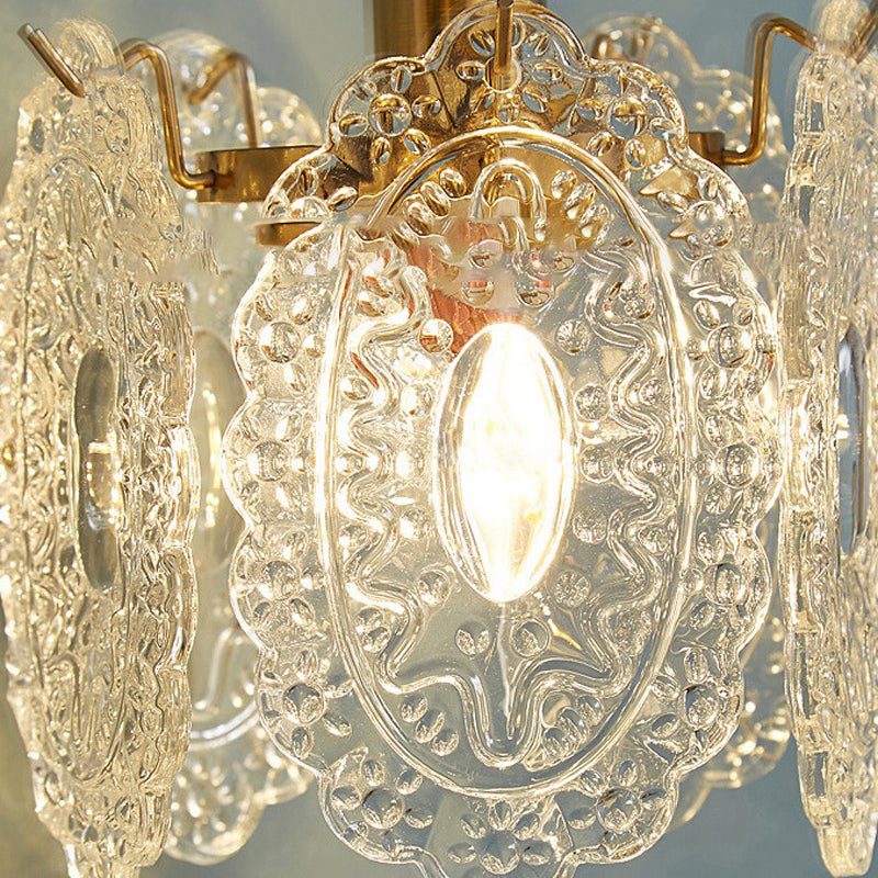 Modern Ceiling Light 1-Light Ceiling Mount Light with Glass Shade for Living Room