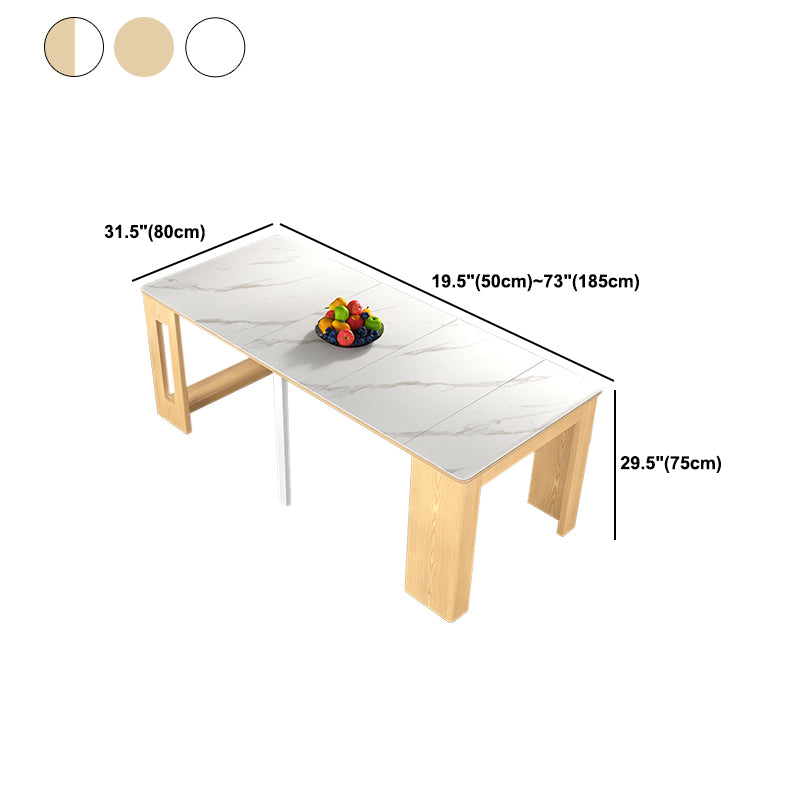 Contemporary Style Dinner Table Rectangle Furniture,72.3"L x 31.5"W x 29.5"H