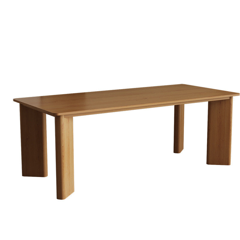 Modern Simple Solid Wood Table for Restaurant Rectangle Table with 4 Legs
