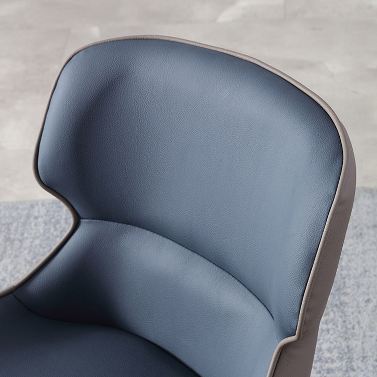 Industrial Design Wingback Parsons Chairs Leather Dining Side Chair