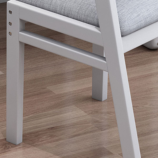 Contemporary Dining Chair Open Back Dining Armless Side Chairs with Wooden Legs