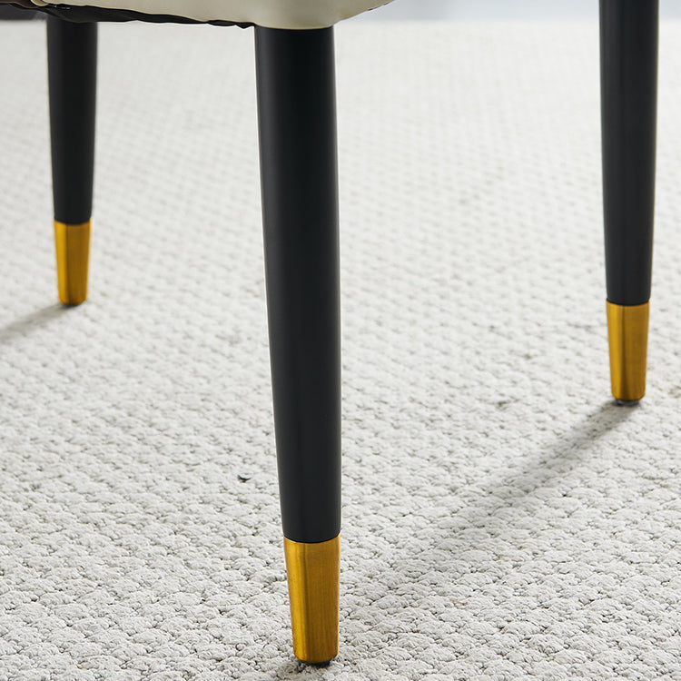 Nordic Style Wood Dining Chairs Armless Parsons Chair for Home Use