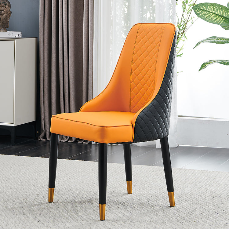 Nordic Style Wood Dining Chairs Armless Parsons Chair for Home Use