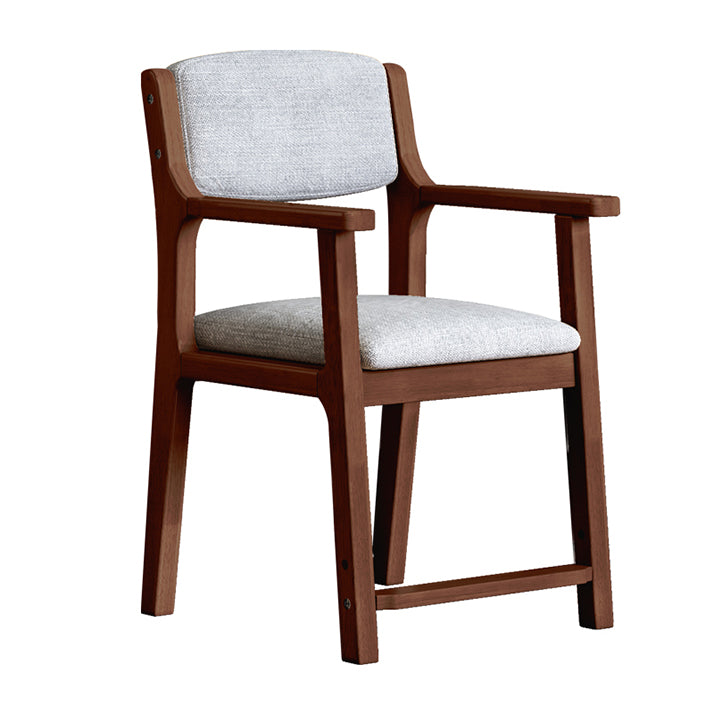 Modern Dining Chairs Open Back Dining Arm Side Chair with Wooden Legs