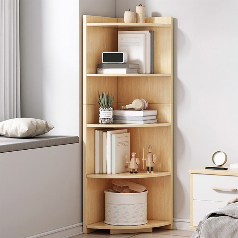 Contemporary Triangle Accent Chest with Shelves Wooden Scratch Resistant Chest