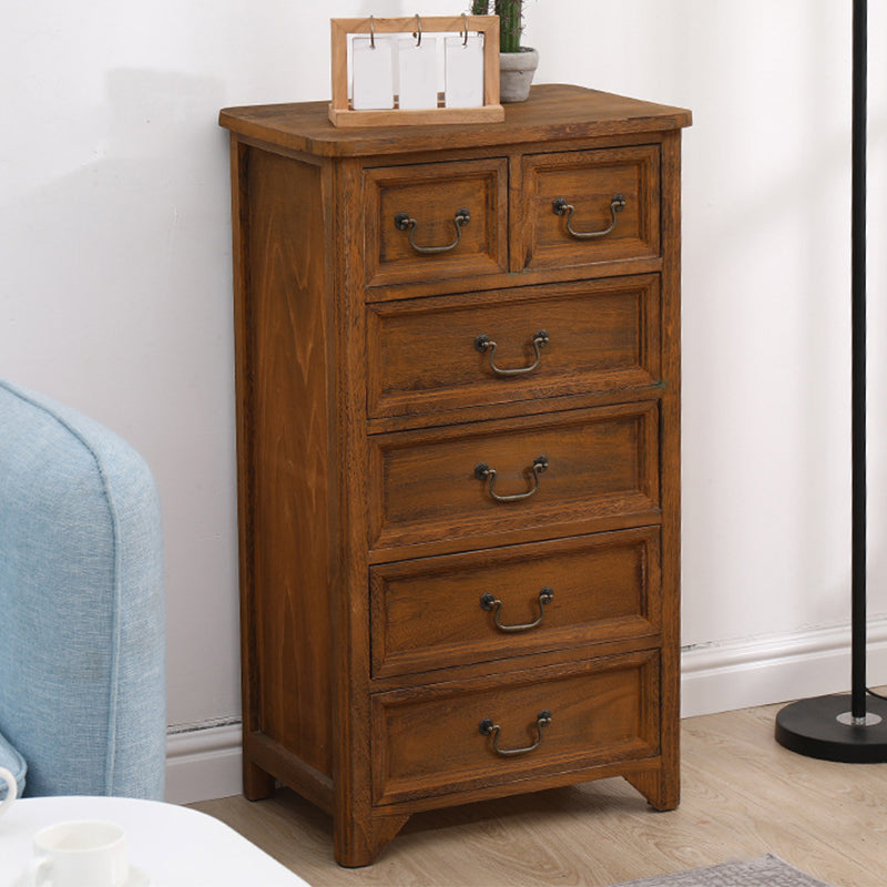 13.77" Wide Accent Chest with Drawers Mid-Century Modern Rectangle Chest