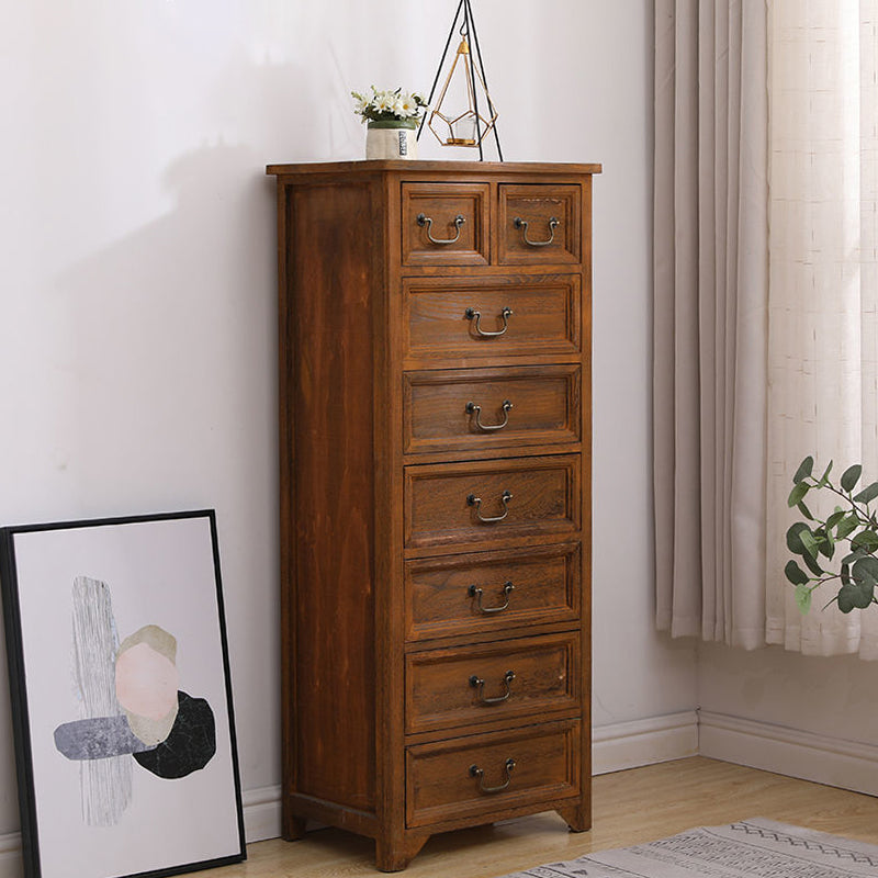 13.77" Wide Accent Chest with Drawers Mid-Century Modern Rectangle Chest