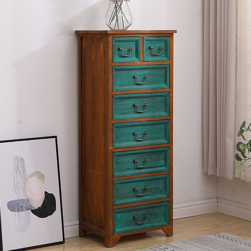 13.77" Wide Accent Chest with Drawers Mid-Century Modern Rectangle Chest