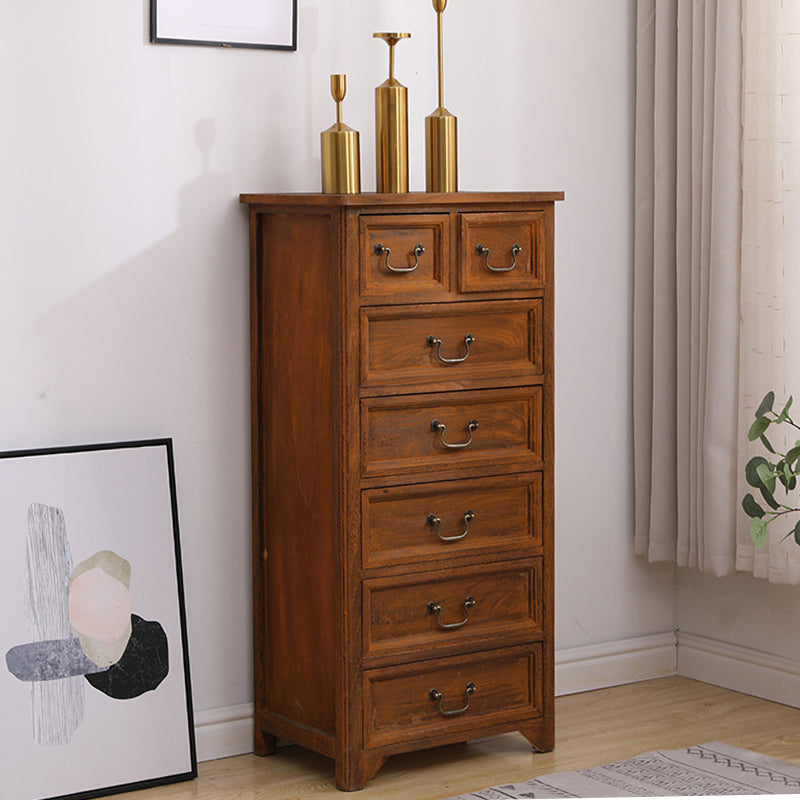 13.77" Wide Accent Chest with Drawers Mid-Century Modern Rectangle Chest