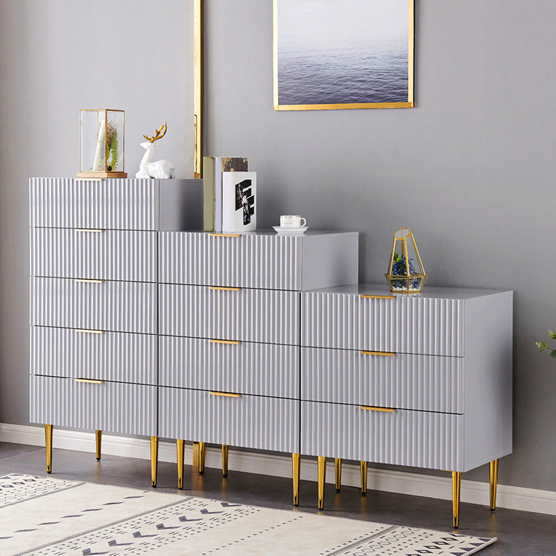 Modern 15.74" Wide Accent Chest Solid Wood Soft Close Drawers Chest