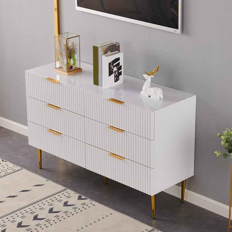 Modern 15.74" Wide Accent Chest Solid Wood Soft Close Drawers Chest