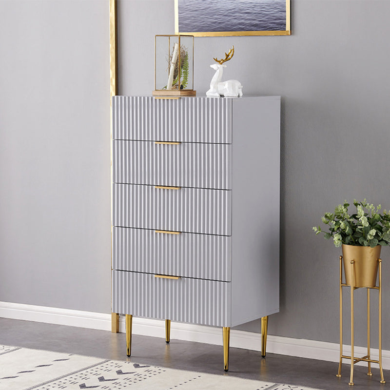 Modern 15.74" Wide Accent Chest Solid Wood Soft Close Drawers Chest