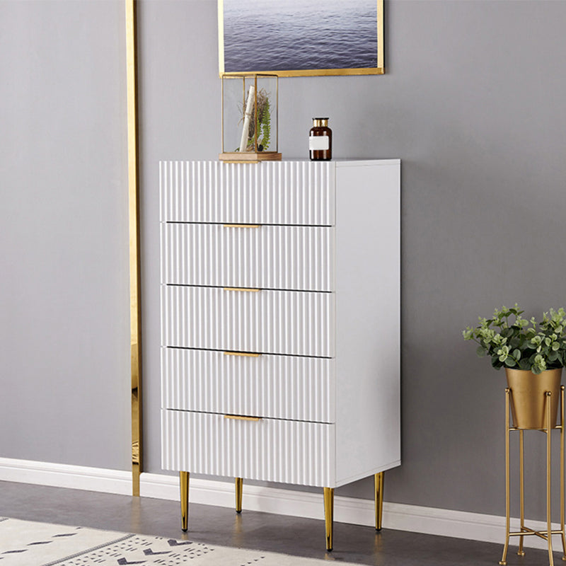 Modern 15.74" Wide Accent Chest Solid Wood Soft Close Drawers Chest