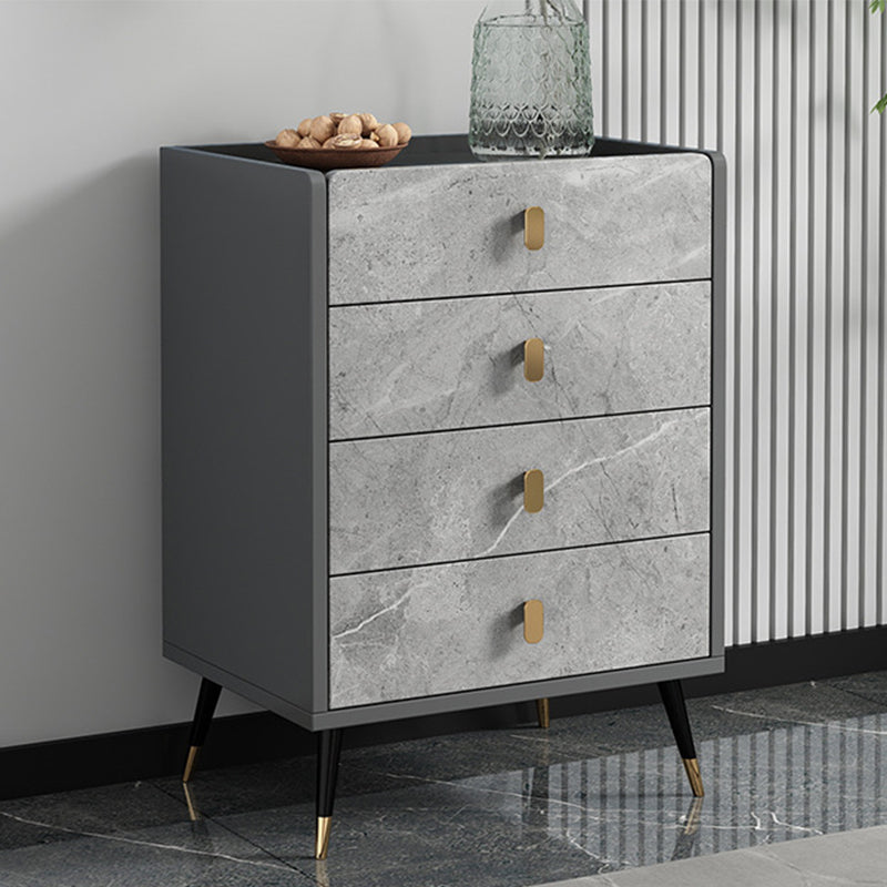 15.74" Wide Modern Accent Chest with Soft Close Drawers Wood Chest