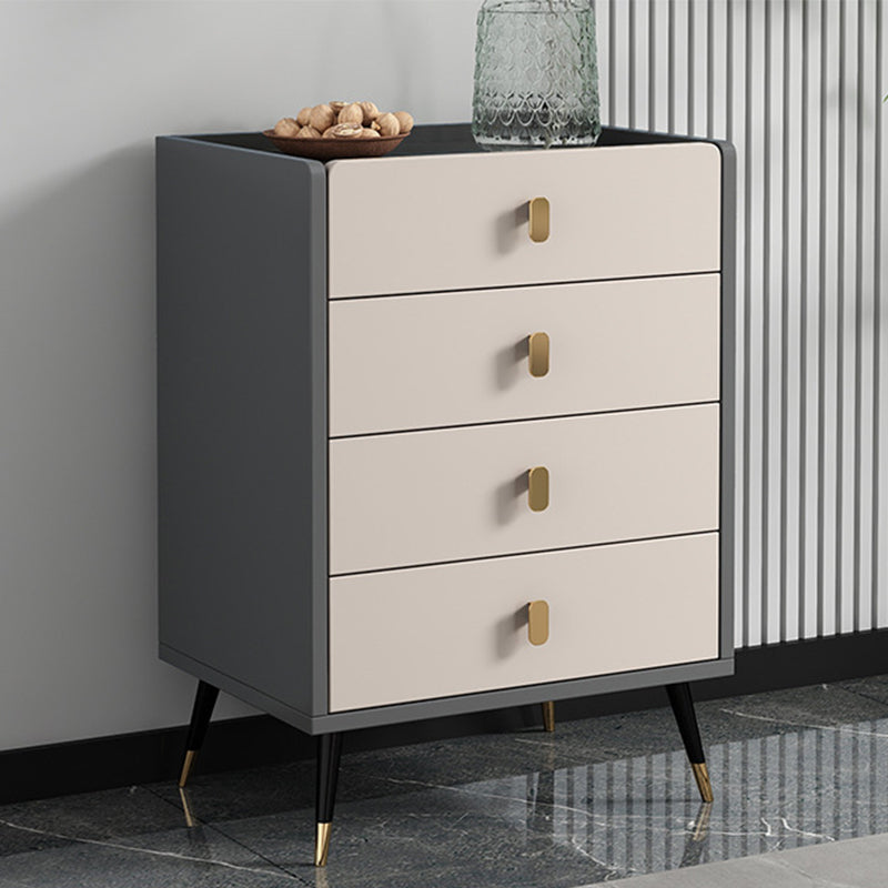 15.74" Wide Modern Accent Chest with Soft Close Drawers Wood Chest