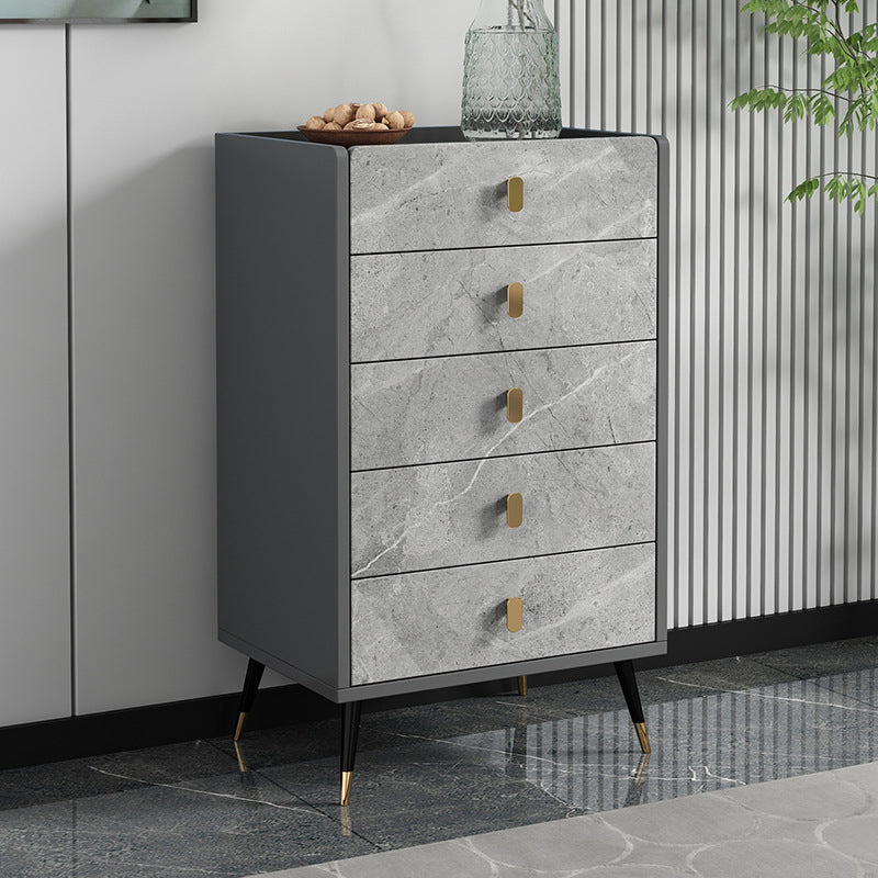 15.74" Wide Modern Accent Chest with Soft Close Drawers Wood Chest
