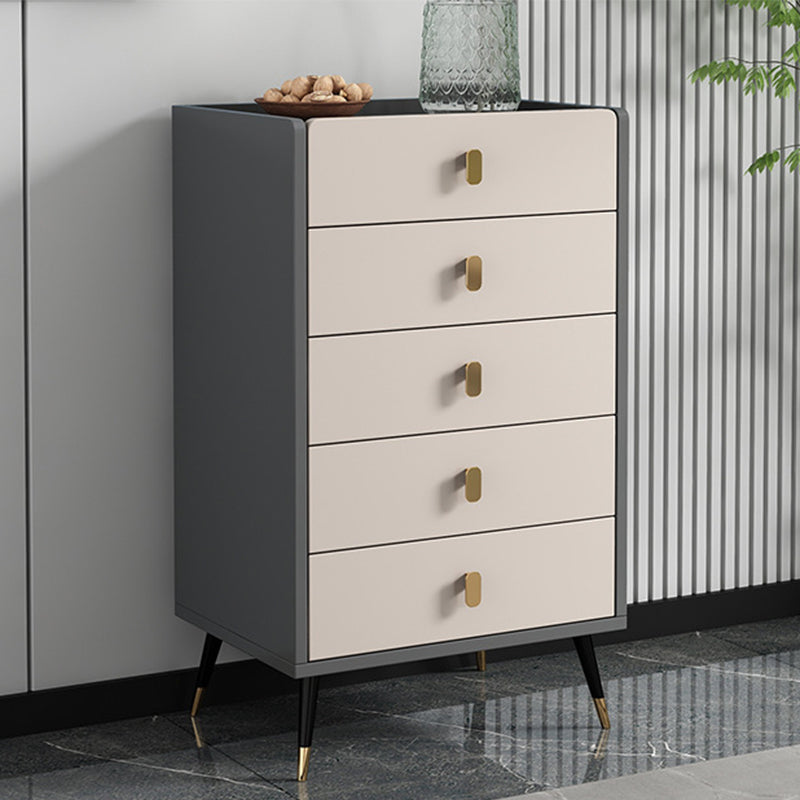15.74" Wide Modern Accent Chest with Soft Close Drawers Wood Chest