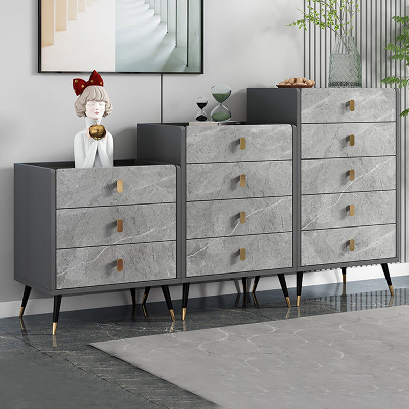 15.74" Wide Modern Accent Chest with Soft Close Drawers Wood Chest