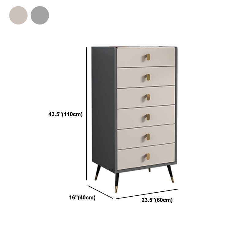 15.74" Wide Modern Accent Chest with Soft Close Drawers Wood Chest