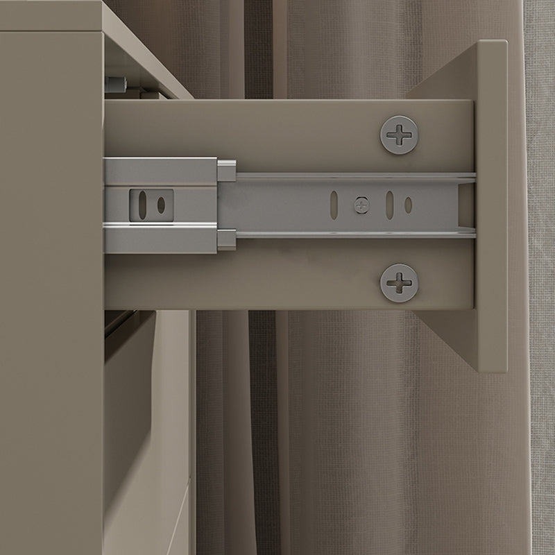 13.77" Wide Modern Accent Chest with 6 Drawers and 4 Straight Black Legs