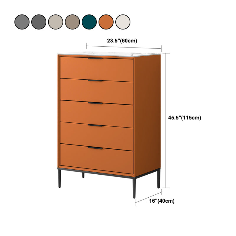 Modern Accent Chest with Soft Close Drawers 15.74" Wide Pine Chest