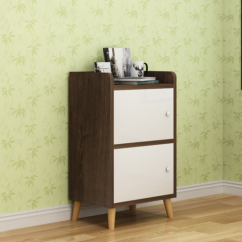 9.84" Wide Accent Cabinet Rectangle Contemporary Wooden Storage Cabinet