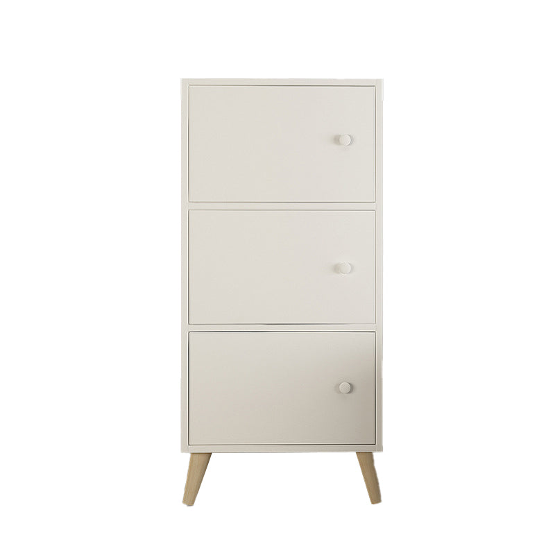 9.44" Wide Storage Cabinet with Doors Contemporary Wooden Accent Cabinet
