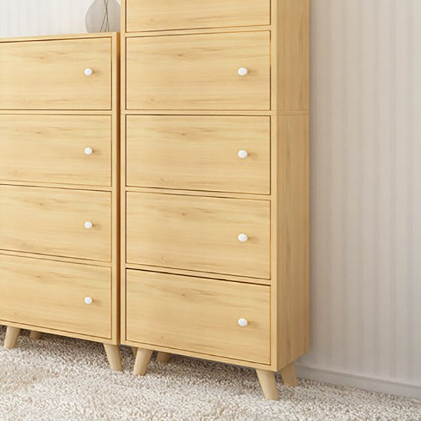 9.44" Wide Storage Cabinet with Doors Contemporary Wooden Accent Cabinet