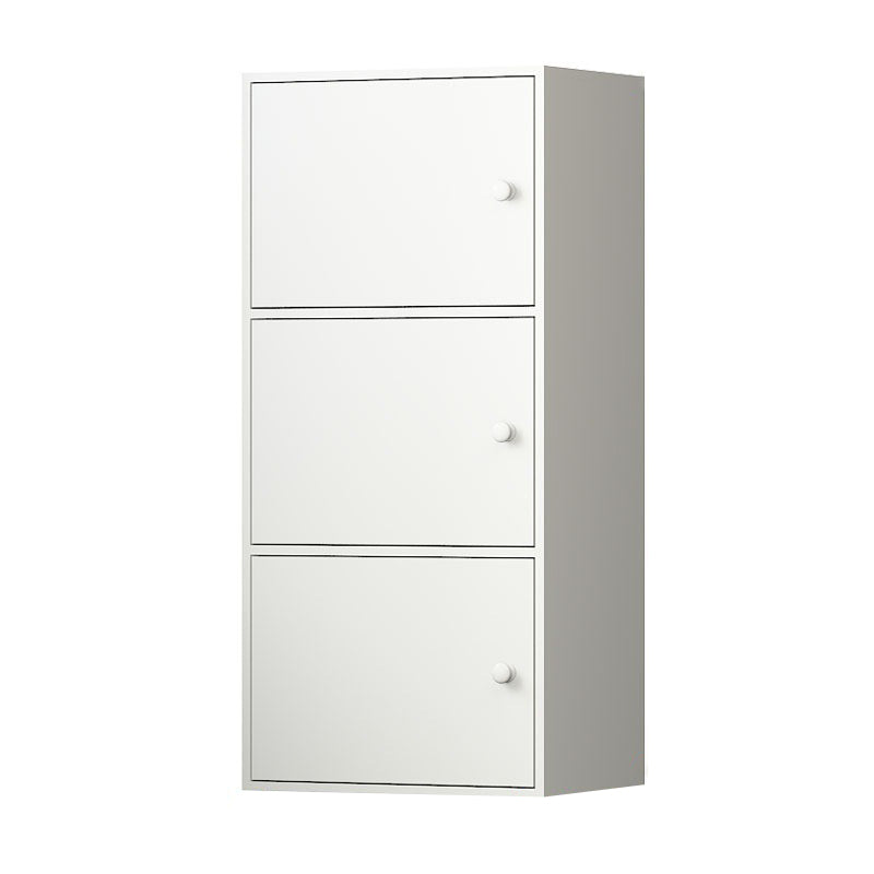 Contemporary Rectangle Wood  With Doors and Knobs Accent Cabinet