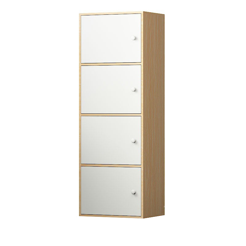 Contemporary Rectangle Wood  With Doors and Knobs Accent Cabinet