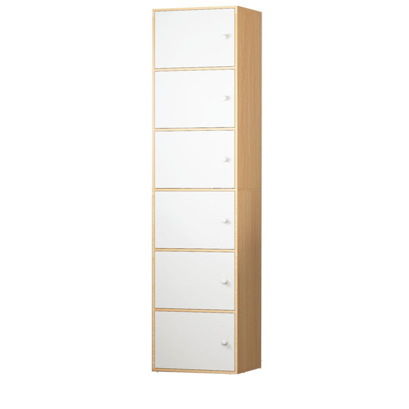 Contemporary Rectangle Wood  With Doors and Knobs Accent Cabinet