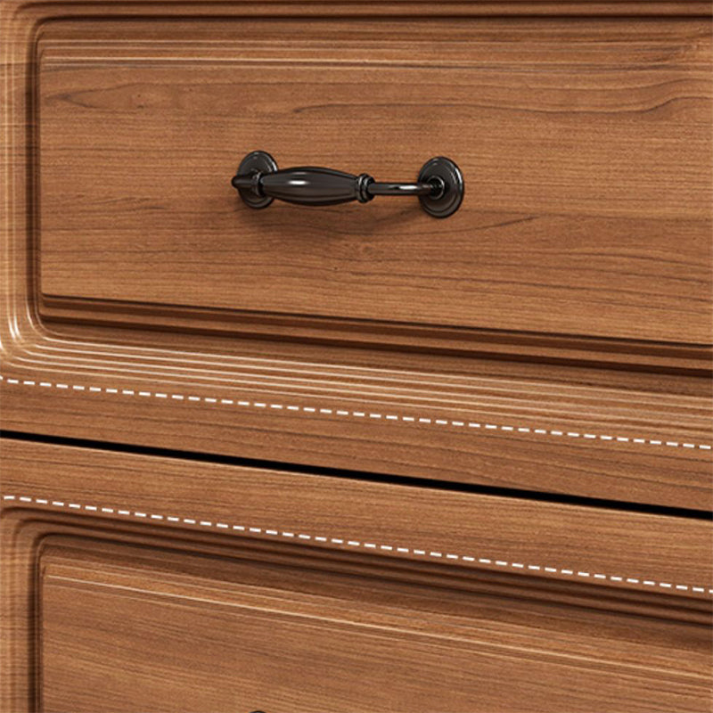 Wood Accent Cabinet with Drawers 14.96" Wide Modern Standard Side Cabinet