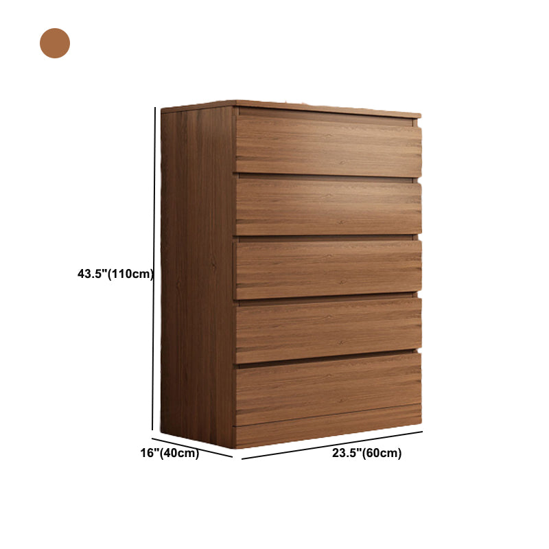 Wood Accent Cabinet with Drawers 14.96" Wide Modern Standard Side Cabinet