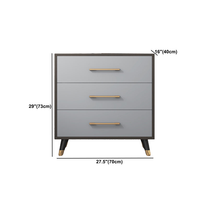 Modern Accent Chest 15.75 inch Wide  with Soft Close Drawers in Grey