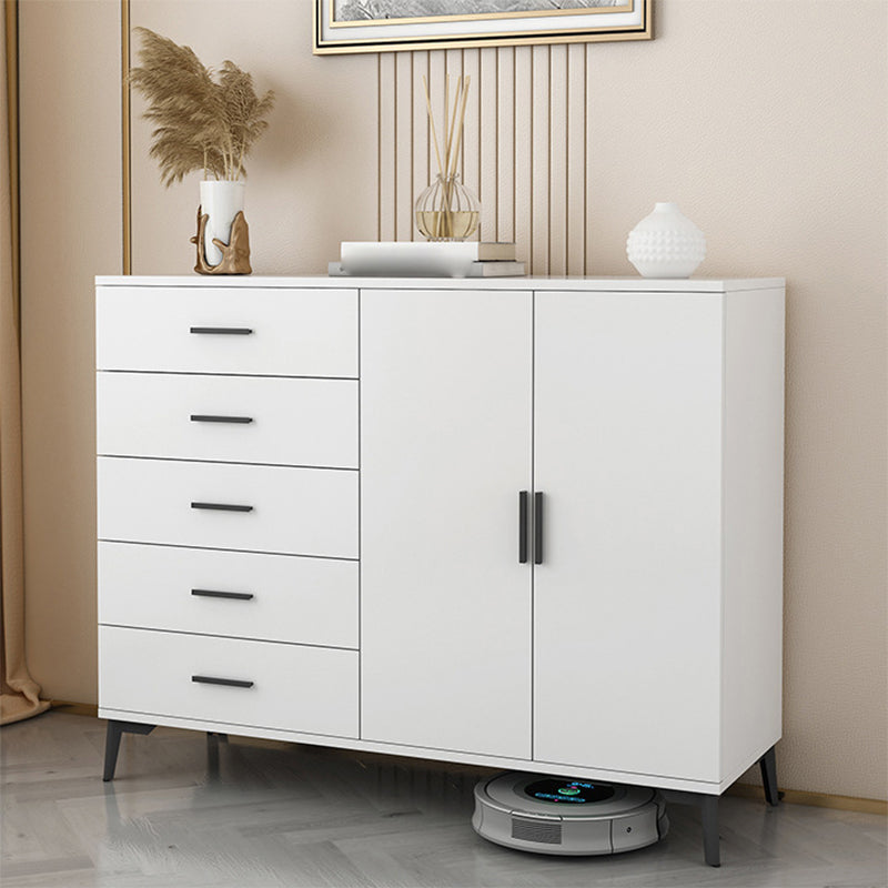 37.40" H Modern Accent Chest Wooden Side Cabinet with 5 Drawers