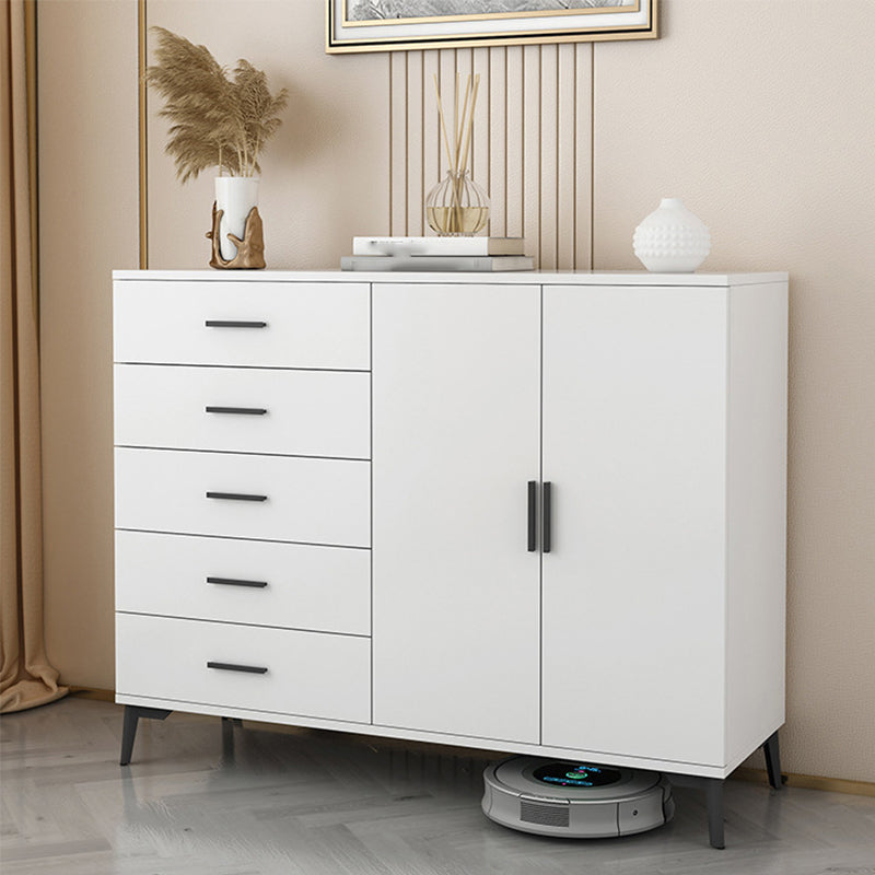 37.40" H Modern Accent Chest Wooden Side Cabinet with 5 Drawers