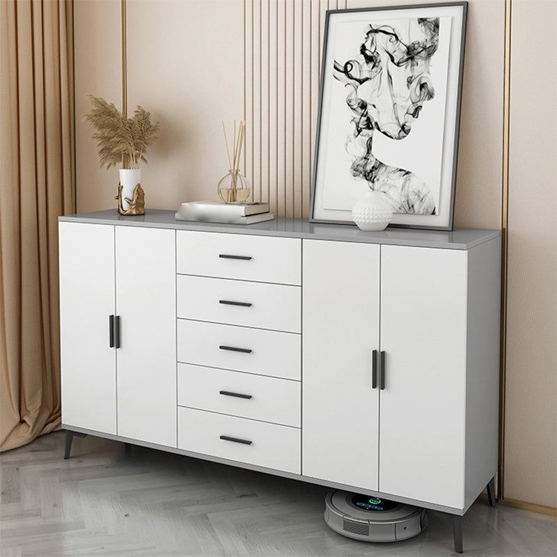 37.40" H Modern Accent Chest Wooden Side Cabinet with 5 Drawers