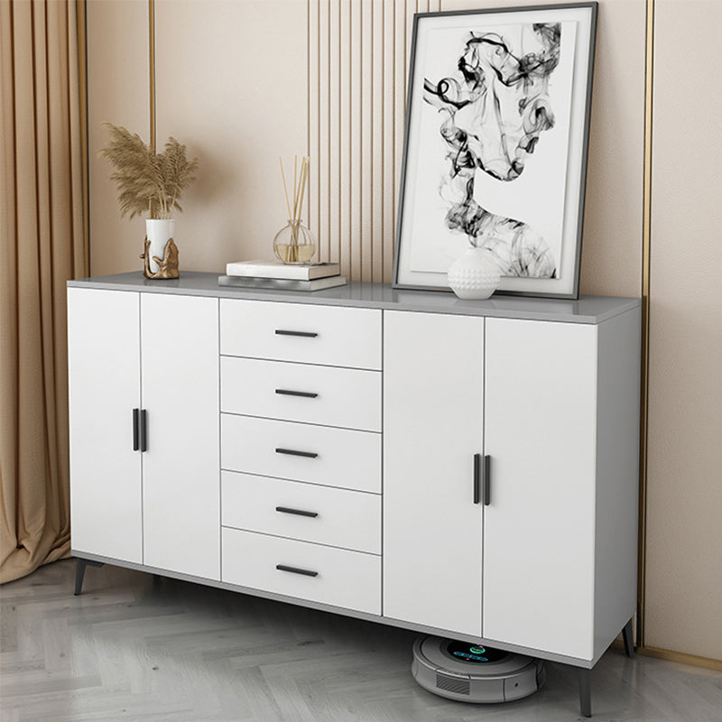 37.40" H Modern Accent Chest Wooden Side Cabinet with 5 Drawers