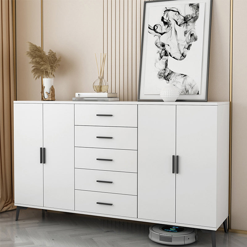 37.40" H Modern Accent Chest Wooden Side Cabinet with 5 Drawers