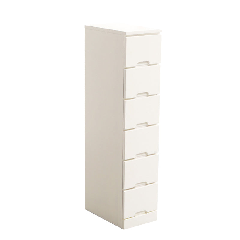 44.09" H Mid-Century Modern Solid Wood Accent Chest with 6 Drawers