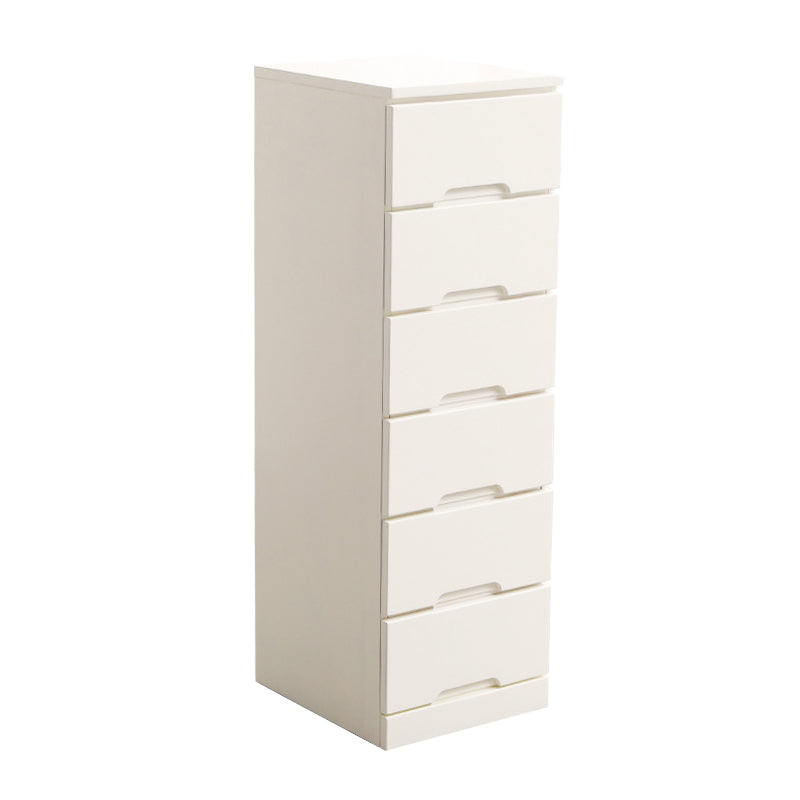 44.09" H Mid-Century Modern Solid Wood Accent Chest with 6 Drawers