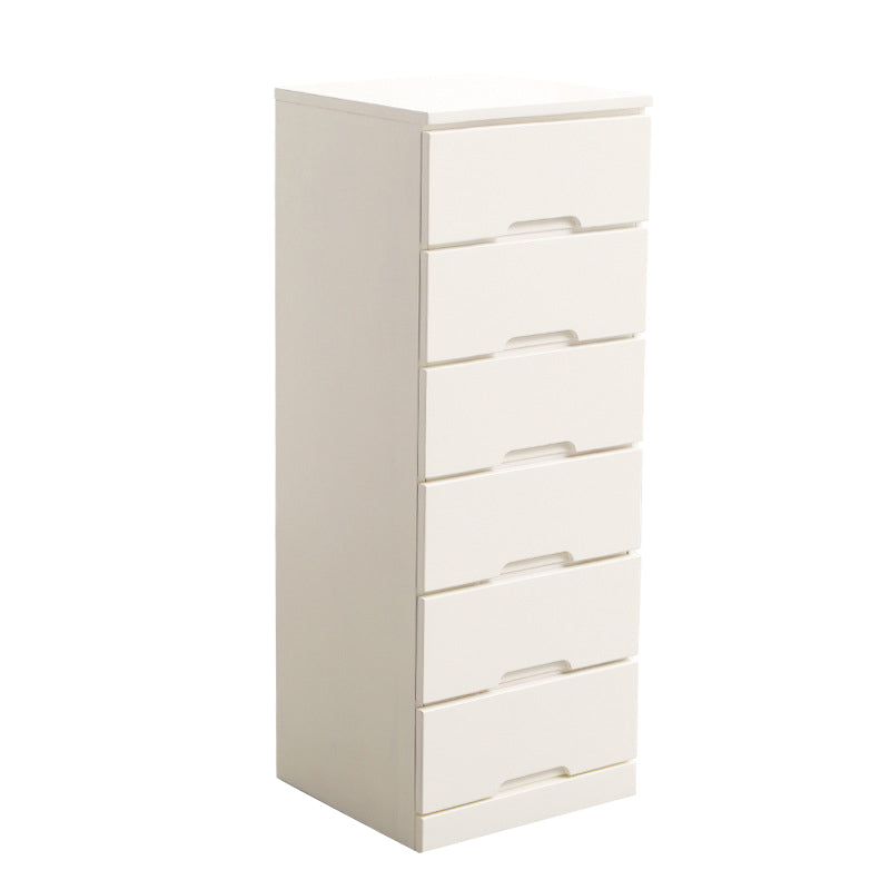 44.09" H Mid-Century Modern Solid Wood Accent Chest with 6 Drawers
